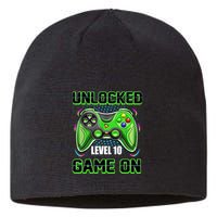 Unlocked Awesome Level 10 Game On Happy 10th Birthday Boy Sustainable Beanie