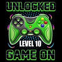 Unlocked Awesome Level 10 Game On Happy 10th Birthday Boy 16 in Basic Backpack