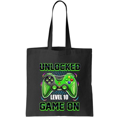 Unlocked Awesome Level 10 Game On Happy 10th Birthday Boy Bag