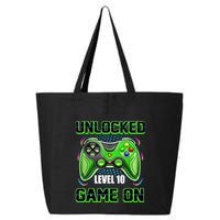 Unlocked Awesome Level 10 Game On Happy 10th Birthday Boy 25L Jumbo Tote