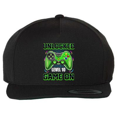 Unlocked Awesome Level 10 Game On Happy 10th Birthday Boy Wool Snapback Cap