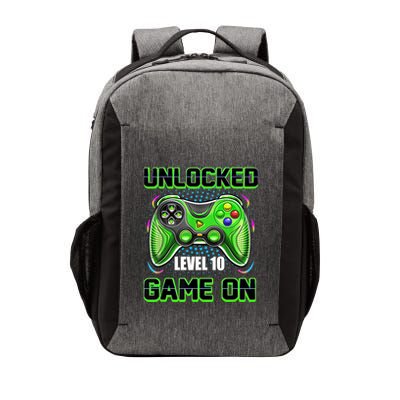 Unlocked Awesome Level 10 Game On Happy 10th Birthday Boy Vector Backpack