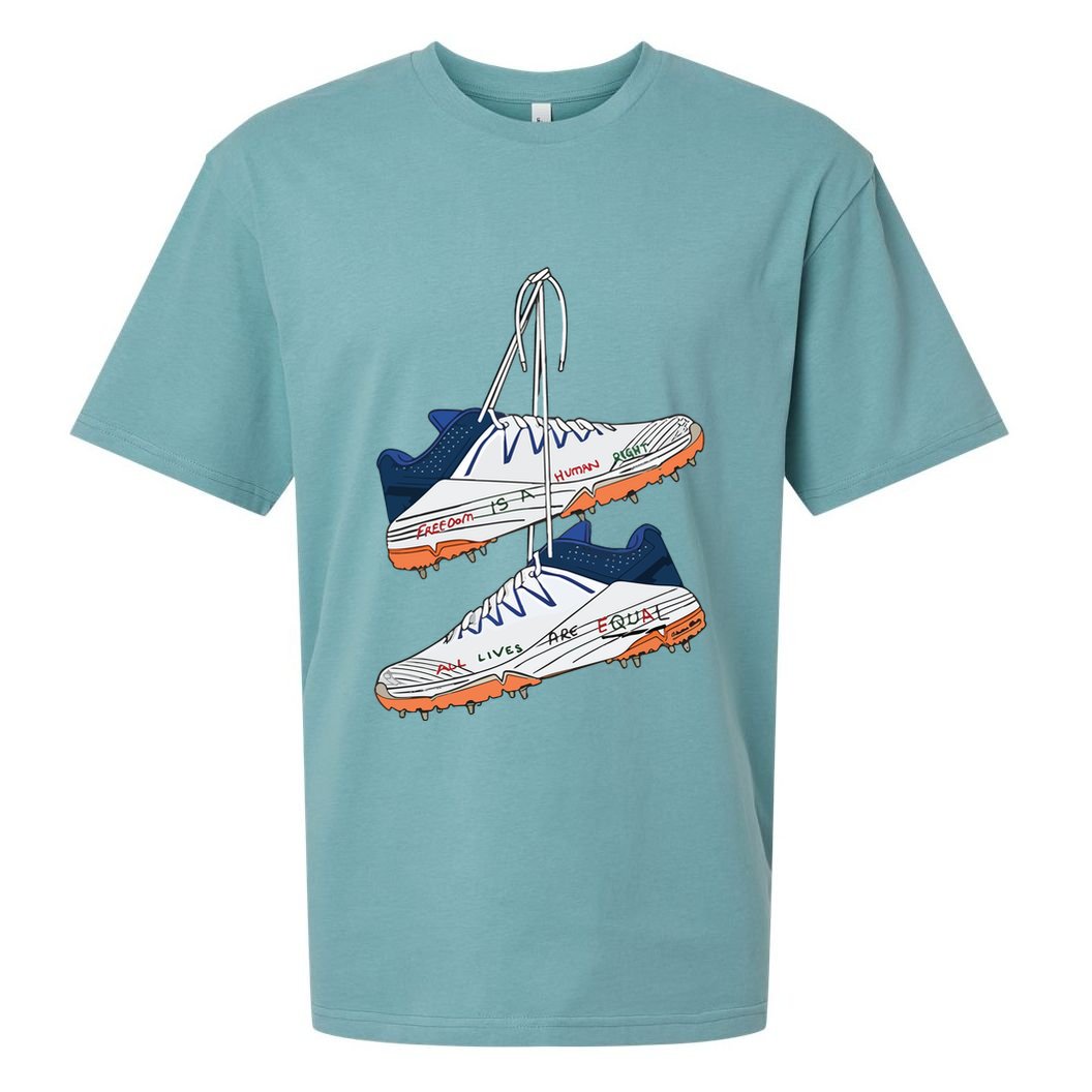 Uzzie All Lives Are Equal Sueded Cloud Jersey T-Shirt