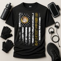 USS Abraham Lincoln CVN 72 Aircraft Carrier Veteran Flag Cooling Performance Crew T-Shirt