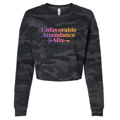 Unfavorable Attendance Mix Cropped Pullover Crew