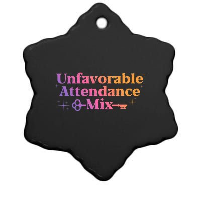 Unfavorable Attendance Mix Ceramic Star Ornament