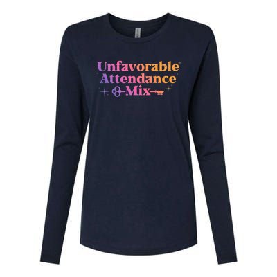 Unfavorable Attendance Mix Womens Cotton Relaxed Long Sleeve T-Shirt