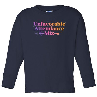 Unfavorable Attendance Mix Toddler Long Sleeve Shirt