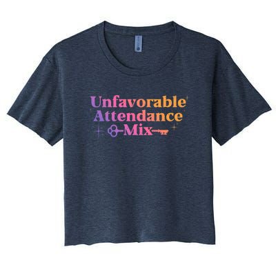 Unfavorable Attendance Mix Women's Crop Top Tee