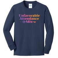 Unfavorable Attendance Mix Kids Long Sleeve Shirt