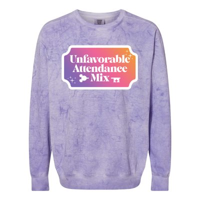 Unfavorable Attendance Mix Colorblast Crewneck Sweatshirt