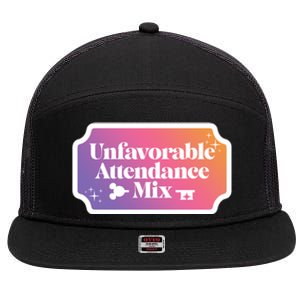 Unfavorable Attendance Mix 7 Panel Mesh Trucker Snapback Hat