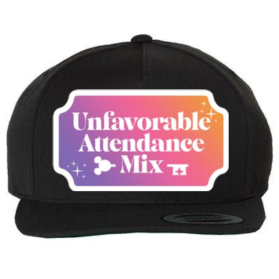 Unfavorable Attendance Mix Wool Snapback Cap