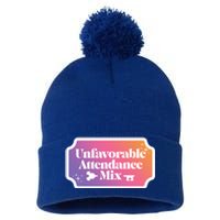 Unfavorable Attendance Mix Pom Pom 12in Knit Beanie