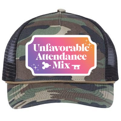 Unfavorable Attendance Mix Retro Rope Trucker Hat Cap