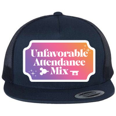 Unfavorable Attendance Mix Flat Bill Trucker Hat