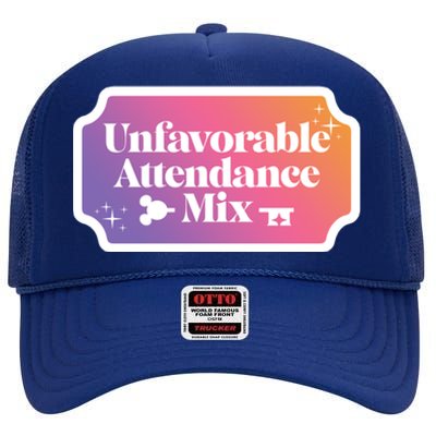 Unfavorable Attendance Mix High Crown Mesh Back Trucker Hat