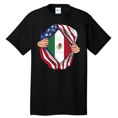 USA And Mexico Flag Tall T-Shirt