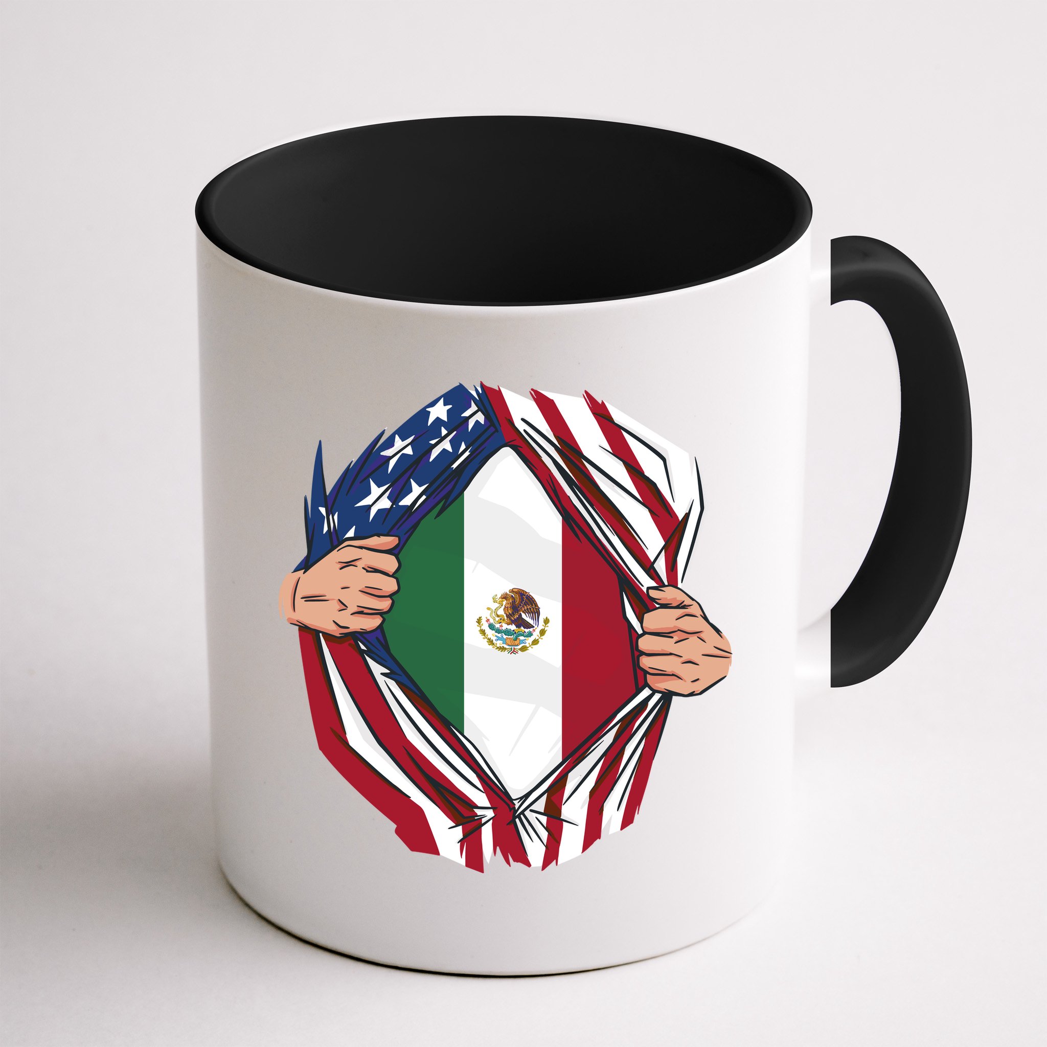 USA And Mexico Flag Mug