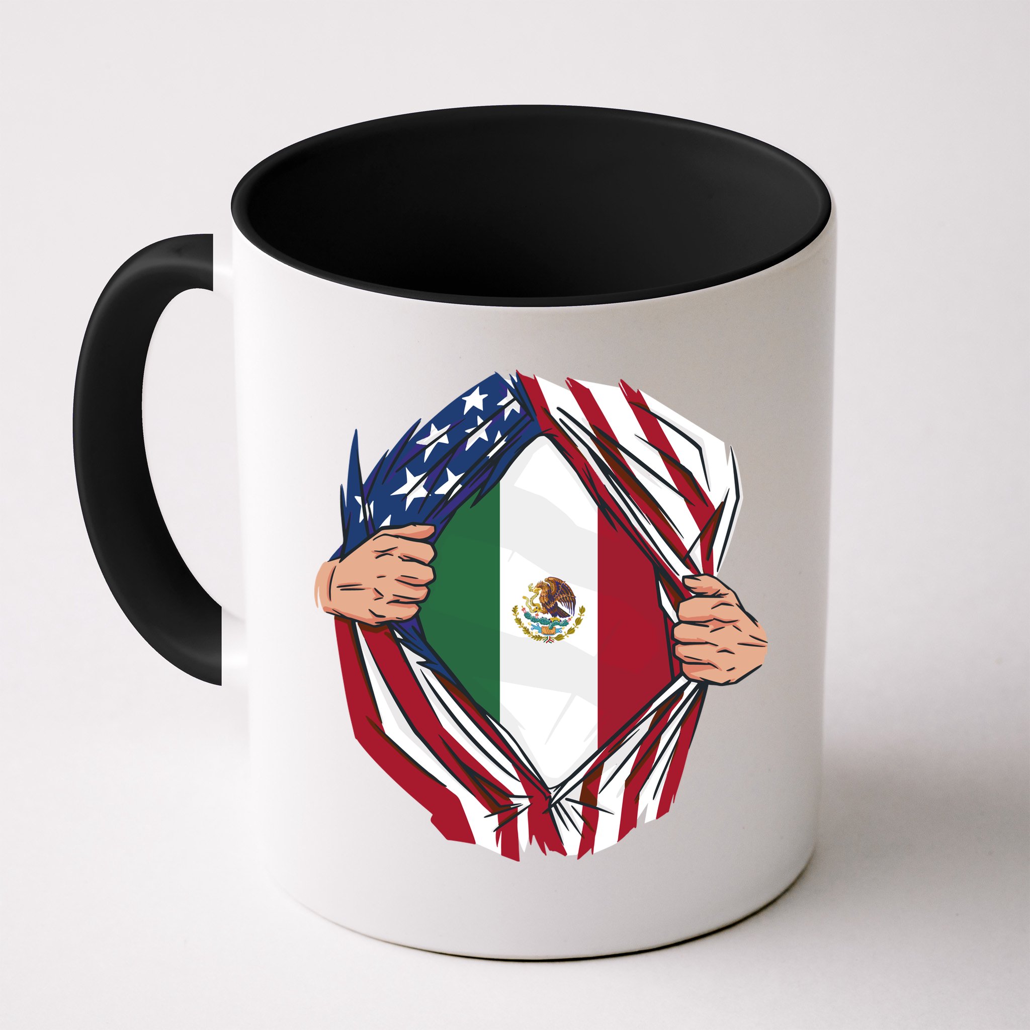 USA And Mexico Flag Mug