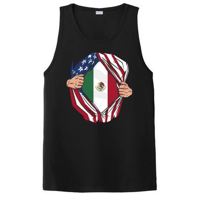 USA And Mexico Flag PosiCharge Competitor Tank