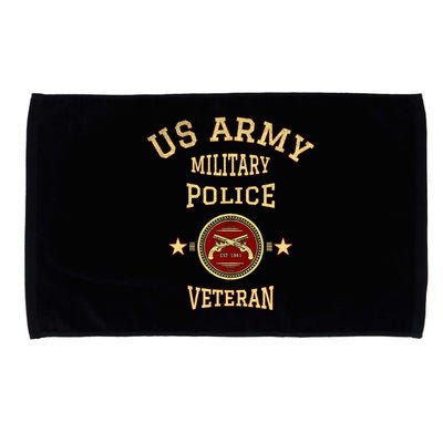 U.S A.R.M.Y Military Police Veteran Police Officer Retirement Microfiber Hand Towel