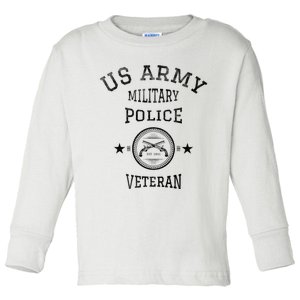 U.S A.R.M.Y Military Police Veteran Retired Police Officer Toddler Long Sleeve Shirt