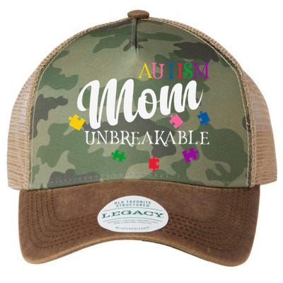 Unbreakable Autism Mom Legacy Tie Dye Trucker Hat