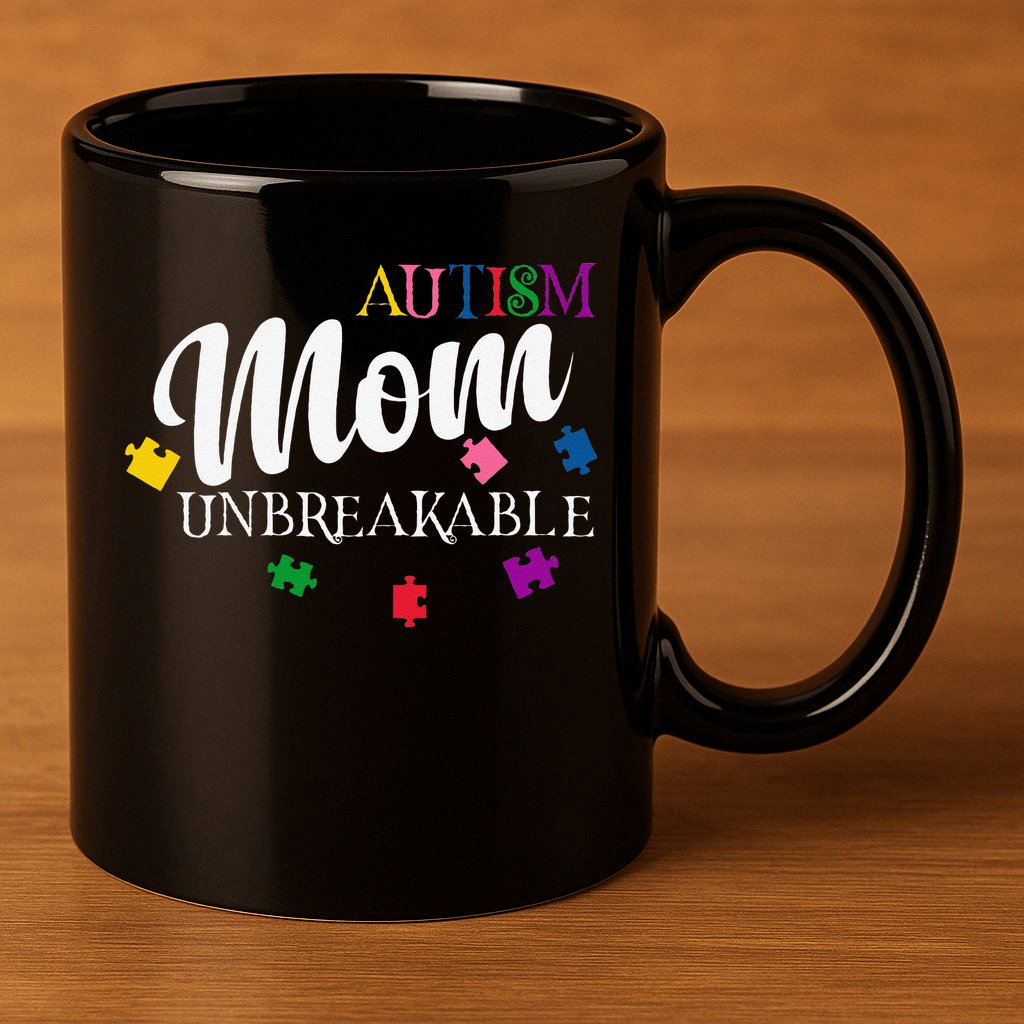 Unbreakable Autism Mom 11oz C Handle Ceramic Mug