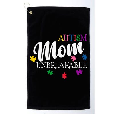 Unbreakable Autism Mom Golf Towel