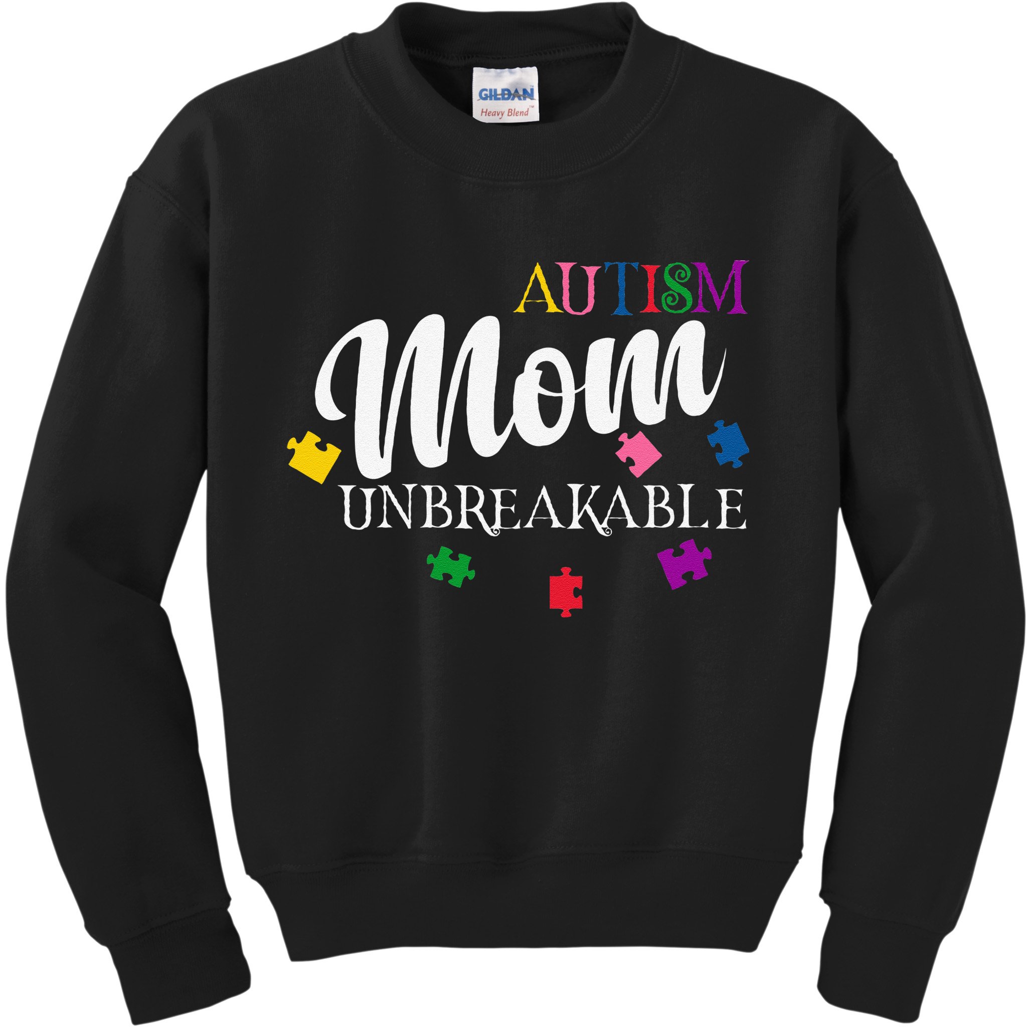 Unbreakable Autism Mom Kids Sweatshirt