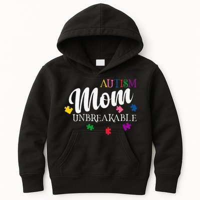 Unbreakable Autism Mom Kids Hoodie