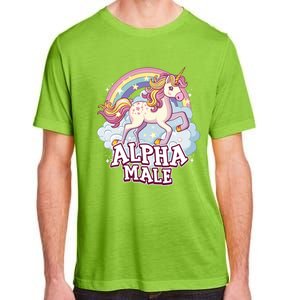 Unicorn Alpha Male Funny Sarcastic Ironic Gift Adult ChromaSoft Performance T-Shirt