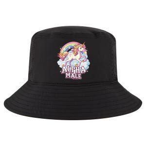 Unicorn Alpha Male Funny Sarcastic Ironic Gift Cool Comfort Performance Bucket Hat