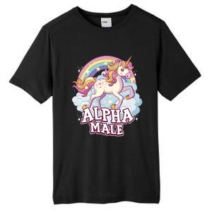 Unicorn Alpha Male Funny Sarcastic Ironic Gift Tall Fusion ChromaSoft Performance T-Shirt