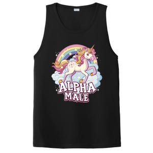 Unicorn Alpha Male Funny Sarcastic Ironic Gift PosiCharge Competitor Tank