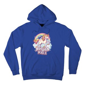 Unicorn Alpha Male Funny Sarcastic Ironic Gift Hoodie