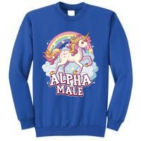 Unicorn Alpha Male Funny Sarcastic Ironic Gift Sweatshirt