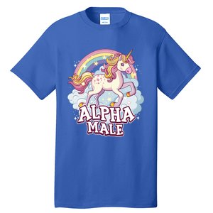 Unicorn Alpha Male Funny Sarcastic Ironic Gift Tall T-Shirt