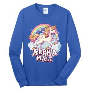 Unicorn Alpha Male Funny Sarcastic Ironic Gift Tall Long Sleeve T-Shirt