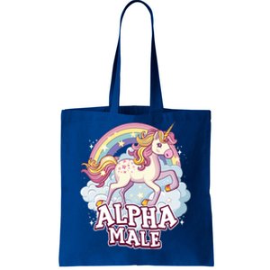 Unicorn Alpha Male Funny Sarcastic Ironic Gift Tote Bag