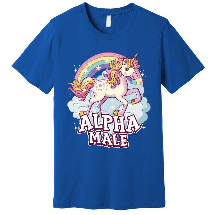 Unicorn Alpha Male Funny Sarcastic Ironic Gift Premium T-Shirt