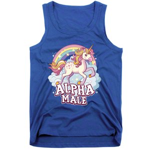 Unicorn Alpha Male Funny Sarcastic Ironic Gift Tank Top