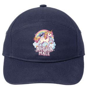 Unicorn Alpha Male Funny Sarcastic Ironic Gift 7-Panel Snapback Hat