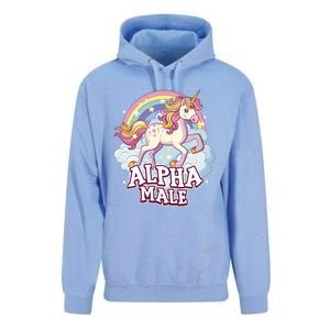 Unicorn Alpha Male Funny Sarcastic Ironic Gift Unisex Surf Hoodie