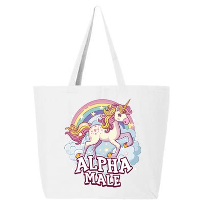 Unicorn Alpha Male Funny Sarcastic Ironic Gift 25L Jumbo Tote