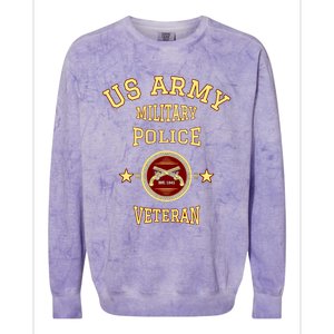 US Army Military Police Veteran Police Colorblast Crewneck Sweatshirt