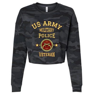 US Army Military Police Veteran Police Cropped Pullover Crew