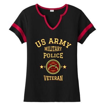 US Army Military Police Veteran Police Ladies Halftime Notch Neck Tee