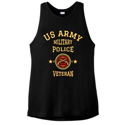 US Army Military Police Veteran Police Ladies PosiCharge Tri-Blend Wicking Tank